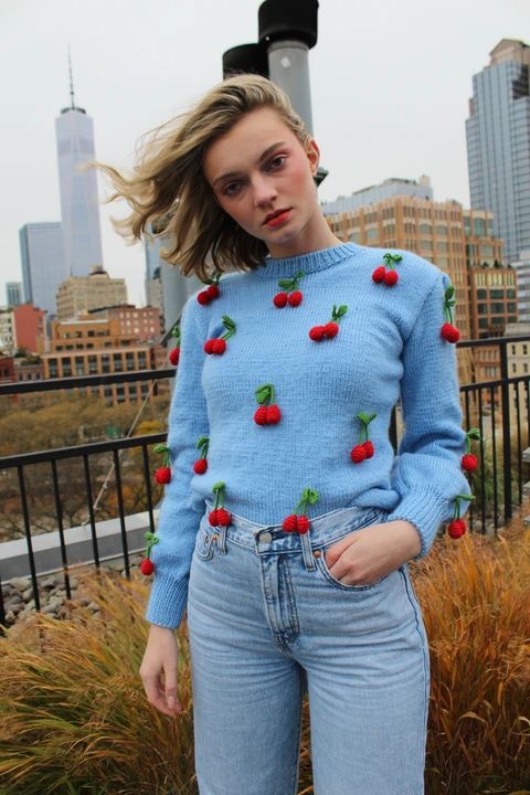 Dorky-cool Knit Sweater
